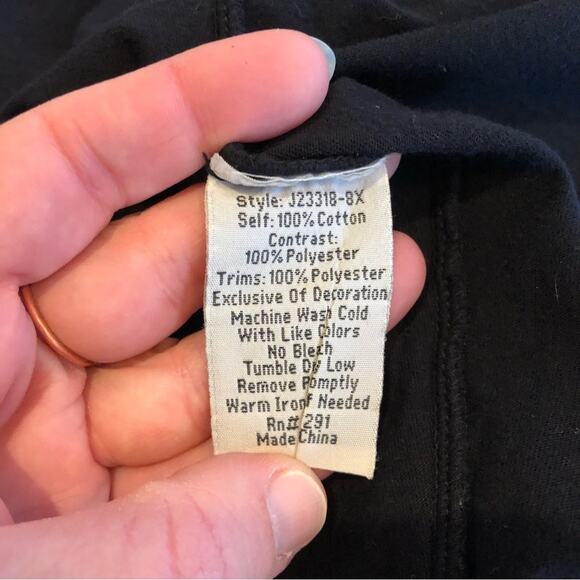 Johnny Was black army green cream embroidered dress size 1X - Picture 10 of 14